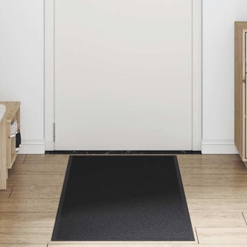 vidaXL Deurmat 60x150 cm zwart, Verzenden, Nieuw