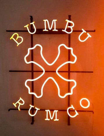 Bumbu Rum - Enseigne Lumineuse Néon Rare — Bumbu Rum Co -