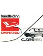 1988 DAIHATSU CUORE 850 INSTRUCTIEBOEKJE NEDERLANDS, Ophalen of Verzenden