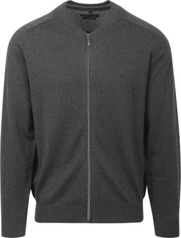 CASAMODA Vest Zip Donkergrijs maat Maat 52/54 (L) Heren, Verzenden, Nieuw, Maat 52/54 (L), CASAMODA