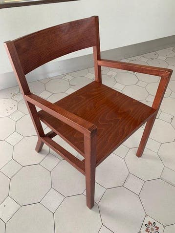 Stoel (6) - Walnoot - Set van 6 stoelen, Antiek en Kunst