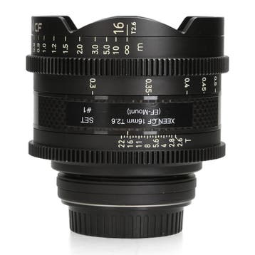 Samyang XEEN CF 16mm T2.6 - Canon EF - Groothoeklens, Ophalen of Verzenden, Zo goed als nieuw