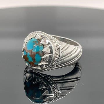 Argent - Bague - turquoise