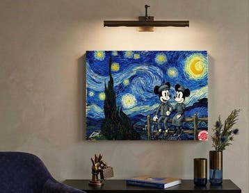 Lego Merchandise - Art - “Mickey & Minnie – Starry Night