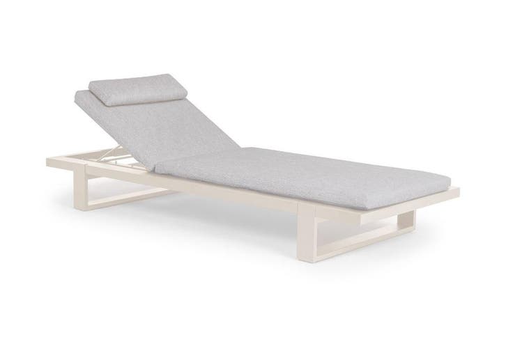 Suns Nardo aluminium lounger camel sand met Natural Gravel, Jardin & Terrasse, Ensembles de jardin