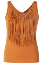 Singlet franjes country en0(46)Maat 46/48 (XL) of groter, Kleding | Dames, Verzenden, Nieuw, Maat 46/48 (XL) of groter, Overige kleuren