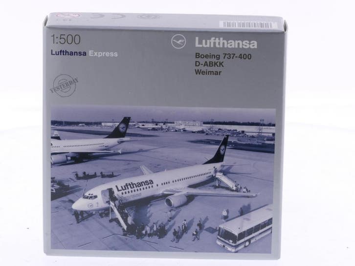 Schaal 1:500 Herpa 516150 Boeing 737-400 Weimar Lufthan..., Hobby & Loisirs créatifs, Modélisme | Avions & Hélicoptères, Enlèvement ou Envoi