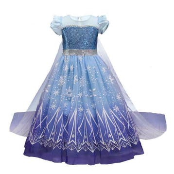 Prinsessenjurk - Elsa jurk - Queen - Kleedje, Verzenden, Nieuw