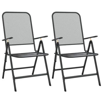 Tuinstoelen inklapbaar metaal -57% korting! Profiteer nu..., Tuin en Terras, Verzenden, Zo goed als nieuw, Metaal, Verstelbaar