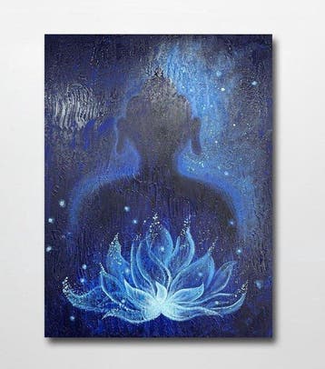 Nguyen T.H (1988) - Méditation 80 60 cm - No Reserve, Antiek en Kunst