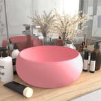 vidaXL Wastafel rond 40x15 cm keramiek matroze, Verzenden