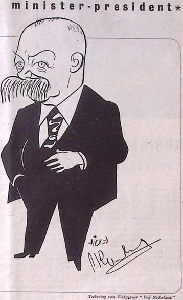 Vrij Nederland - Minister-president (lijst optie), Verzamelen, Militaria | Tweede Wereldoorlog, Verzenden, Foto of Poster