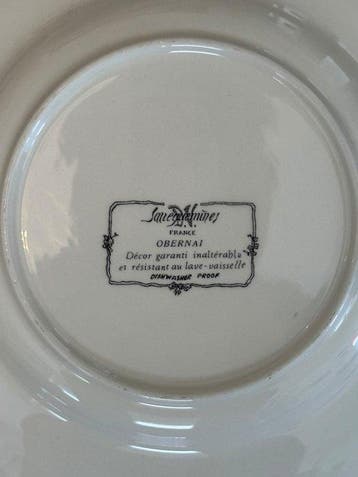 Sarreguemines - Henri Loux - Koffieservies (39) - Obernai -