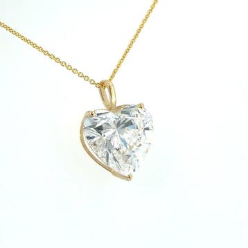Halsketting - 14 karaat Geel goud - 7.08ct. tw. Diamant