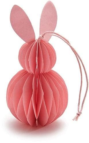 Paashaas Konijntje Honeycomb hanger Roze 6x12 cm, Hobby & Loisirs créatifs, Bricolage