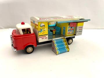 Red China - Jouet en étain - Truck Auto Restaurant MF 805 -, Antiek en Kunst