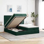 vidaXL Ottoman bed met matrassen 200x200cm fluweel, Huis en Inrichting, Slaapkamer | Bedden, Verzenden, Nieuw