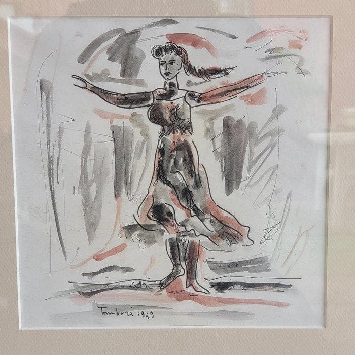 Orfeo Tamburi (1919-1994) - Fanciulla danzante, Antiek en Kunst, Kunst | Designobjecten