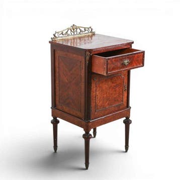 Table de chevet - Acajou, Bronze - Louis XVI