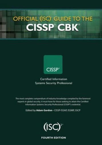 Official (Isc)2 Guide To The CISSP 4E 9781482262759, Verzenden, Gelezen, Adam Gordon
