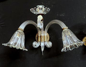 Attribuite a Barovier e Toso - Wandkandelaar (2) - Helder