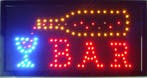 Bar drank cafe LED bord lamp verlichting lichtbak reclamebor, Verzenden