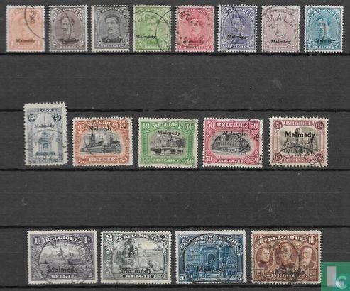 België - Malmedy - Opdruk Malmedy - 1920, Postzegels en Munten, Postzegels | Europa | Overig, Gestempeld, Verzenden