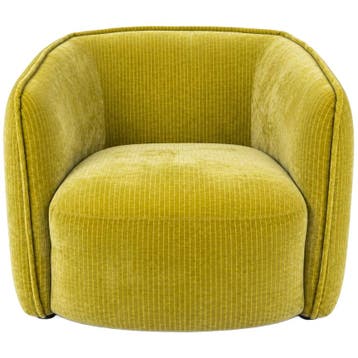 Fauteuil Gestreept Velours, Verzenden