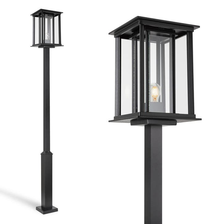 Tuinverlichting Modern Buitenlamp The Royal New York tuinlan, Tuin en Terras, Buitenverlichting, 50 tot 250 watt, Nieuw, Aluminium