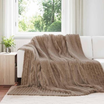 vidaXL plaid Camel 270 x 240 cm 1.85 kg Fleece, Verzenden