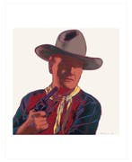 Andy Warhol - “John Wayne, 1986”. Gesigneerd in de plaat.