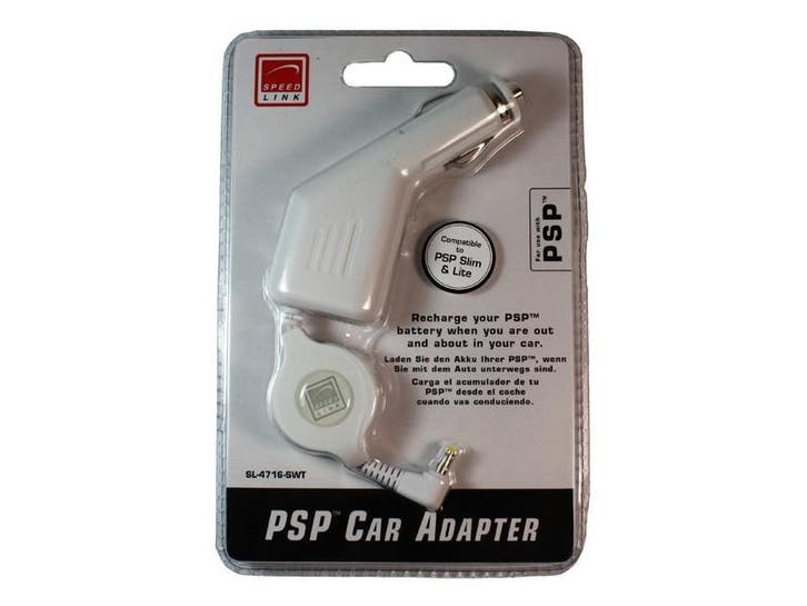 Speed-Link Car Adapter PSP wit  (PSP Nieuw), Games en Spelcomputers, Games | Sony PlayStation Portable, Ophalen of Verzenden