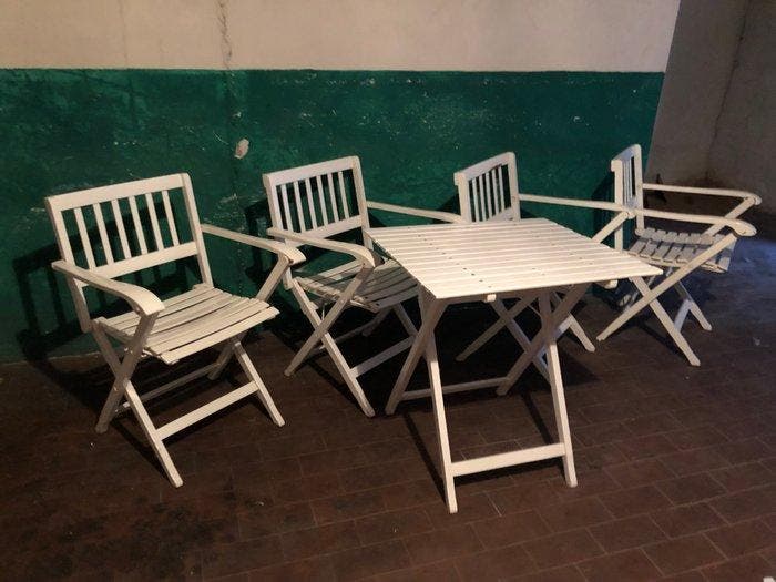 Fratelli Reguitti - Tuintafel (5) - Hout, Antiek en Kunst, Curiosa en Brocante