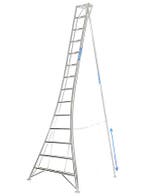 Vultur tripod ladder 420 cm met 1 poot verstelbaar, Ophalen of Verzenden, Nieuw, Ladder, 4 meter of meer