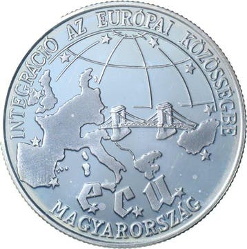 Hongarije. 500 Forint / Ecu 1993 (Zonder minimumprijs)