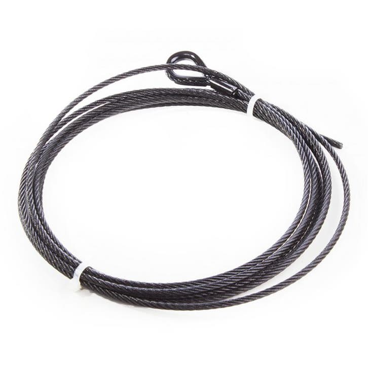 FORTEX ophangkabel 8mm 1 zijde lus, 1 zijde open 5m zwart, Musique & Instruments, Lumières & Lasers, Envoi
