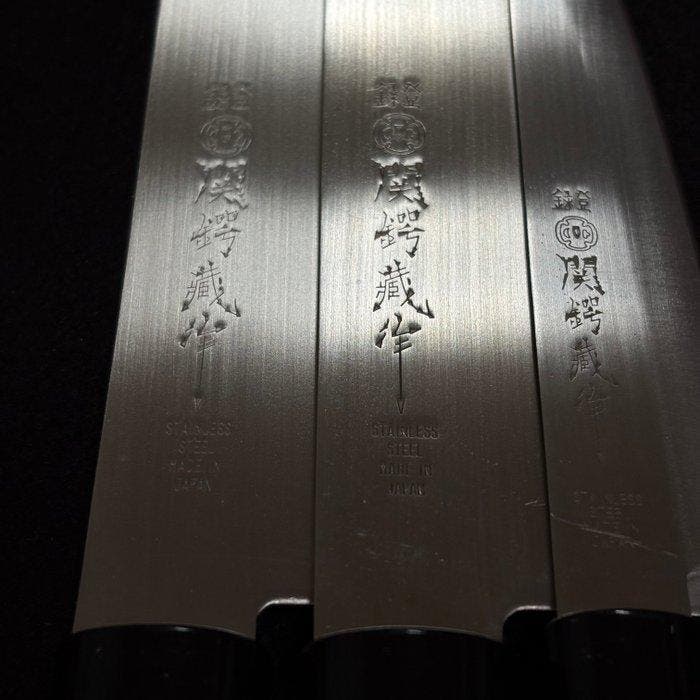 Seki Tsubazo  - Keukenmes - Nakiri, Santoku en schilmesje, Antiquités & Art, Antiquités | Ustensiles de cuisine