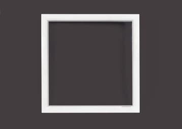 PVC raam vast b100xh100 cm wit, Gevelraam of Ruit, 80 tot 120 cm, 80 tot 120 cm, Nieuw