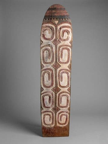 Magnifique planche,Asmat de Papouasie -, Antiek en Kunst