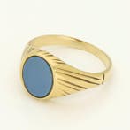 Ring - 18 karaat Geel goud - Lagensteen, Nieuw