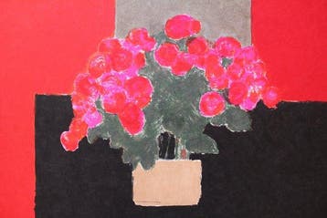 Bernard Cathelin (1919-2004) - La Begonia Rouge a La Table