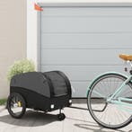 vidaXL Fietstrailer 45 kg ijzer zwart, Verzenden, Nieuw