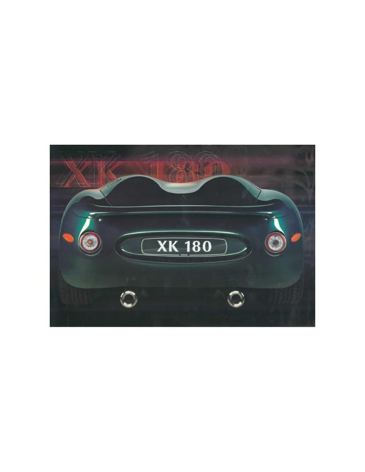 1998 JAGUAR XK 180 PERSMAP ENGELS, Boeken, Auto's | Folders en Tijdschriften