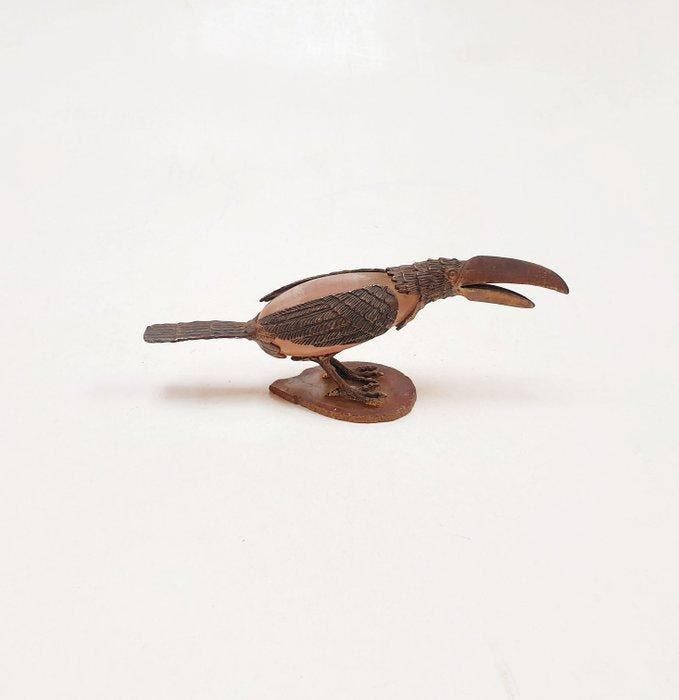 Dans le style J.M.F.S. PELTI - sculptuur, Toucan - 7.5 cm -, Antiek en Kunst, Curiosa en Brocante