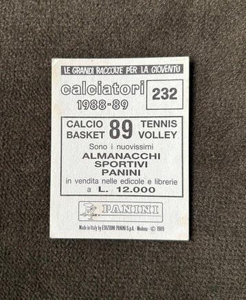 1988/89 Panini Calciatori Diego Maradona 232 Niet geplakt -, Verzamelen, Nieuw