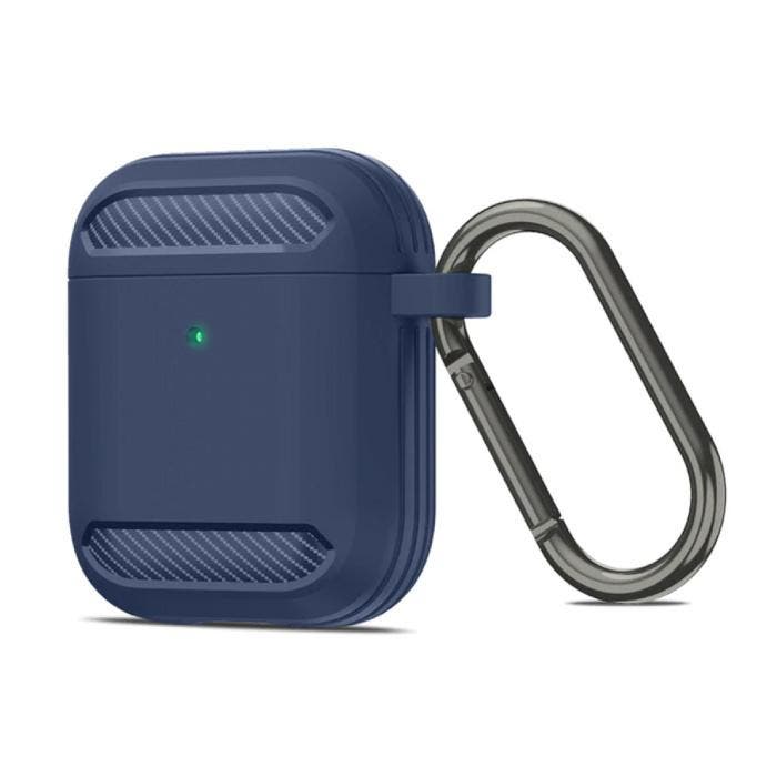 Shockproof Hoesje voor AirPods 1 / 2 met Karabijnhaak -, Telecommunicatie, Mobiele telefoons | Hoesjes en Screenprotectors | Overige merken