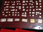 Monde. Estuche 73 Miniature Silver Stamps & 6 Silver