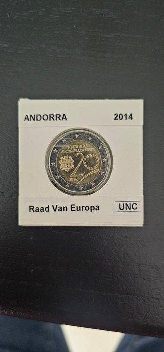 Andorre. 2 Euro 2014/2015 Conseil de lEurope + Majority