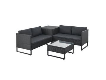 Veiling -  Loungeset / Tuinset Santorini - Polyrotan - Modul, Nieuw