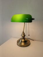 Bankierslamp - Messing, Glas